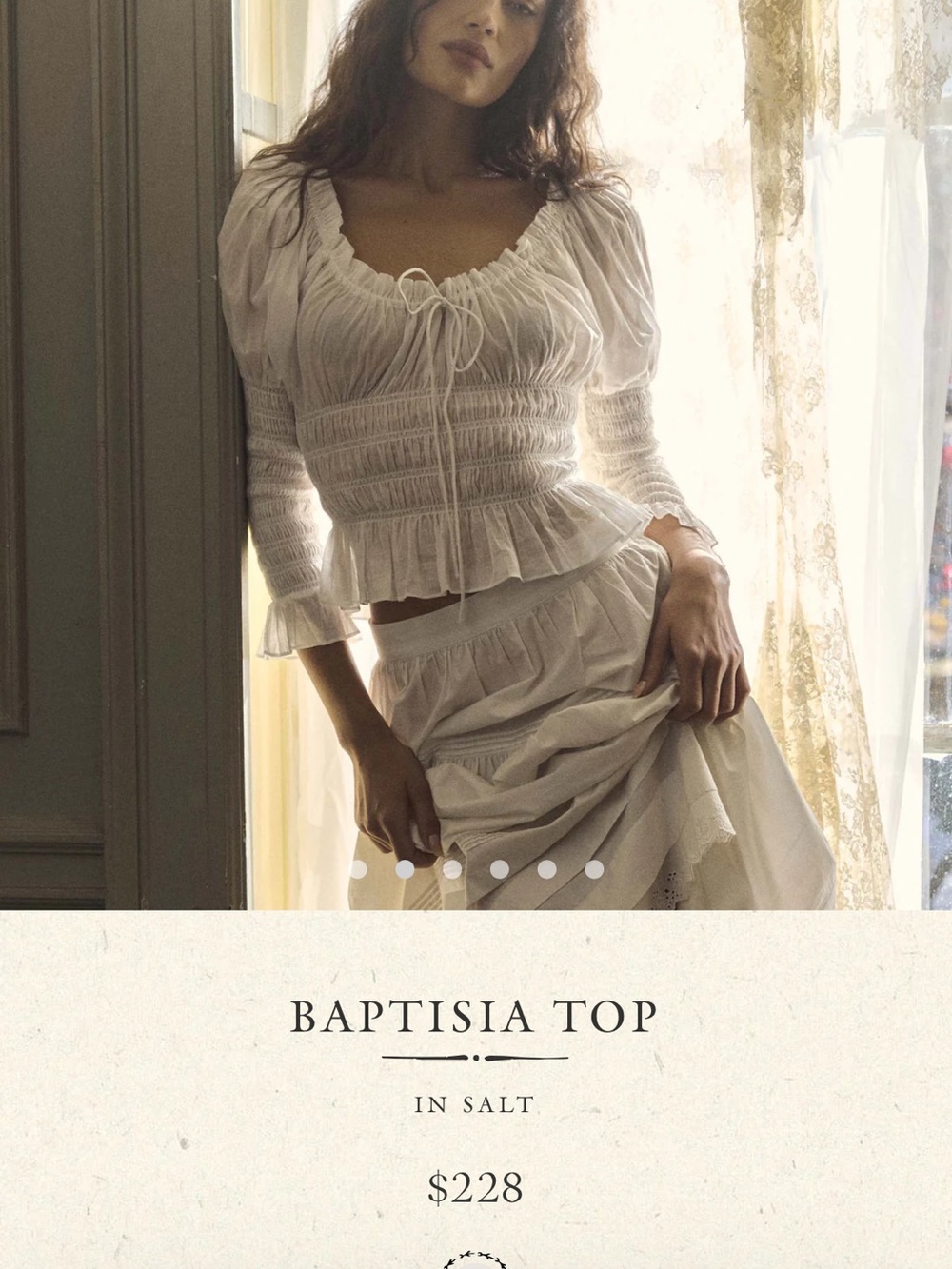 NWT Doen Baptisia top